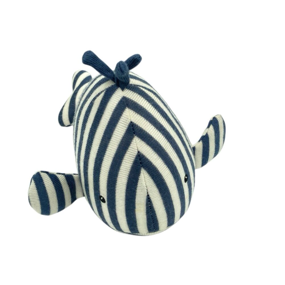 Jellycat Navy Stripe Whale Fish A147 Little Plush 10" Stuffed Toy Lovey